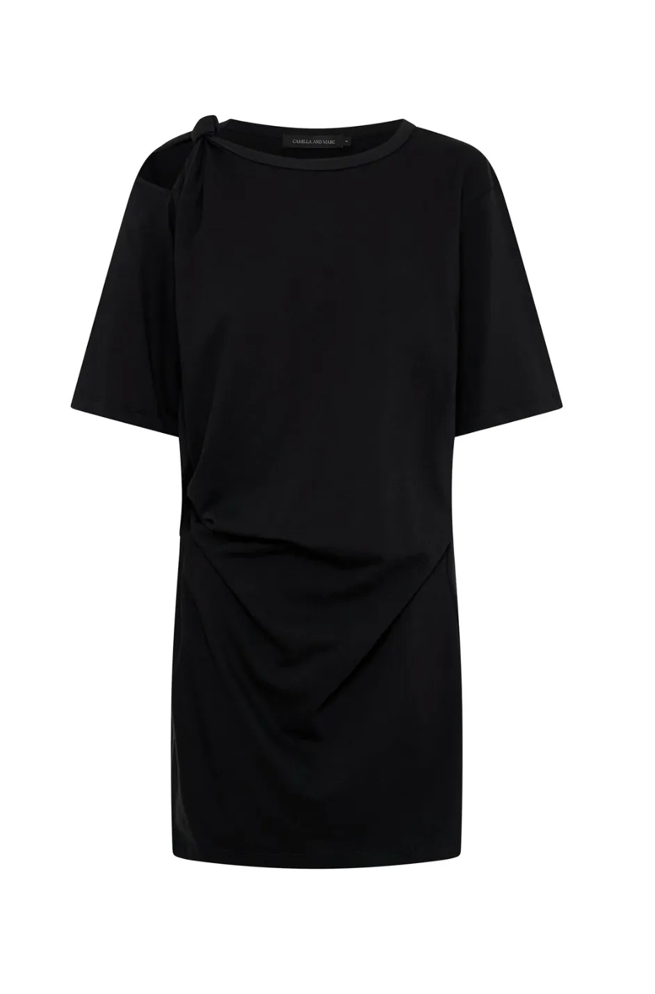 ANANI COTTON TEE DRESS - BLACK