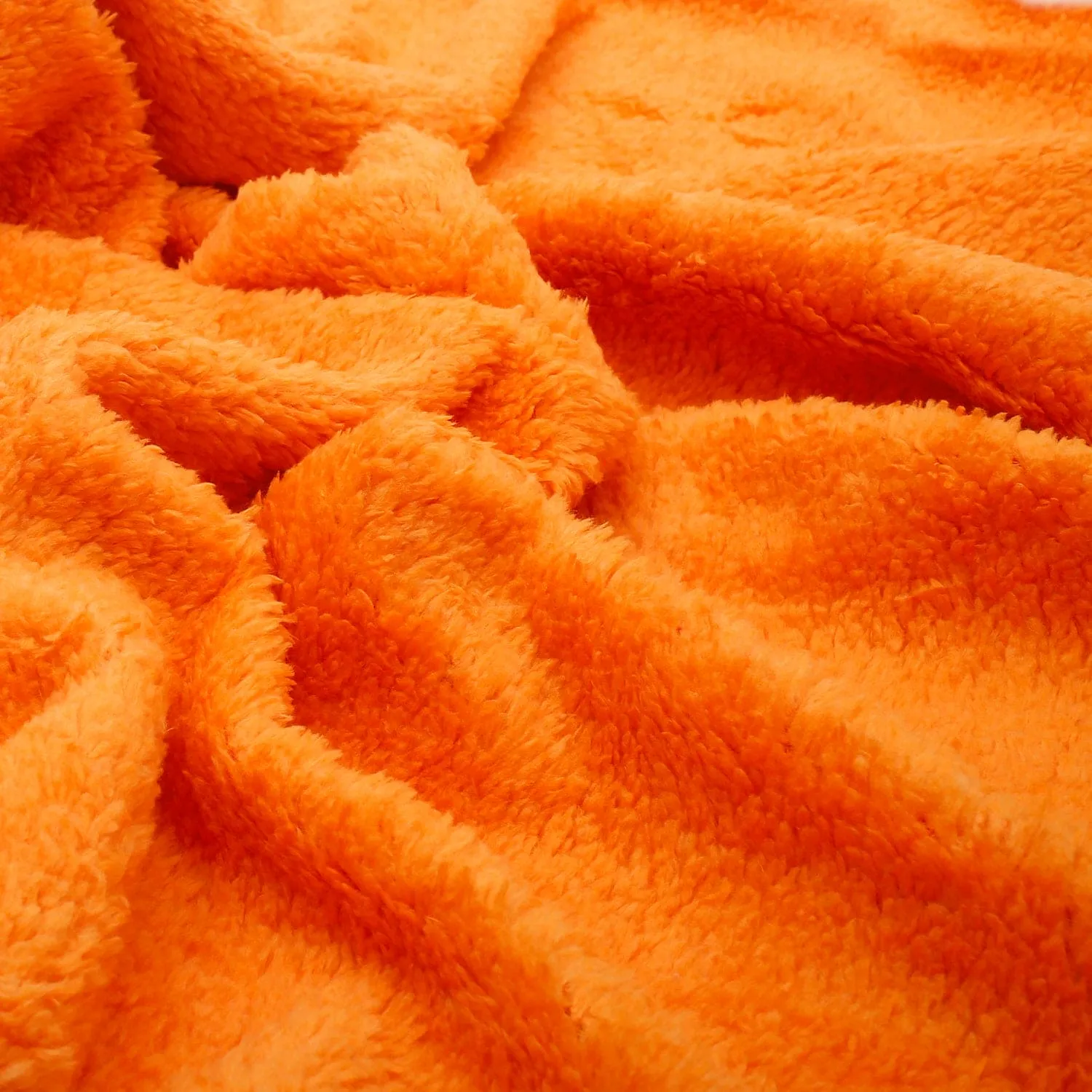 Animal Orange And White Blanket