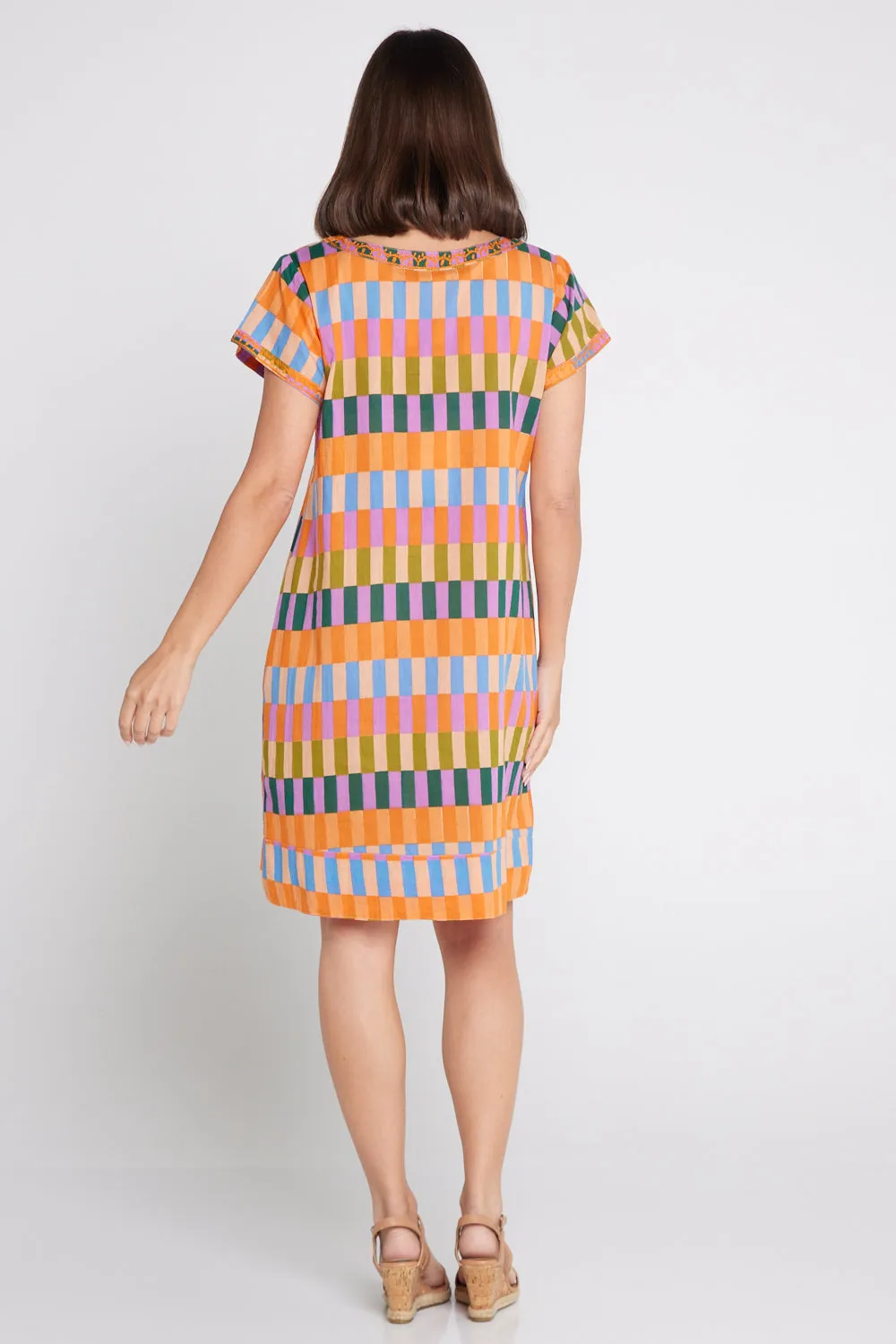 Barbara Petite Cotton Dress - Multi