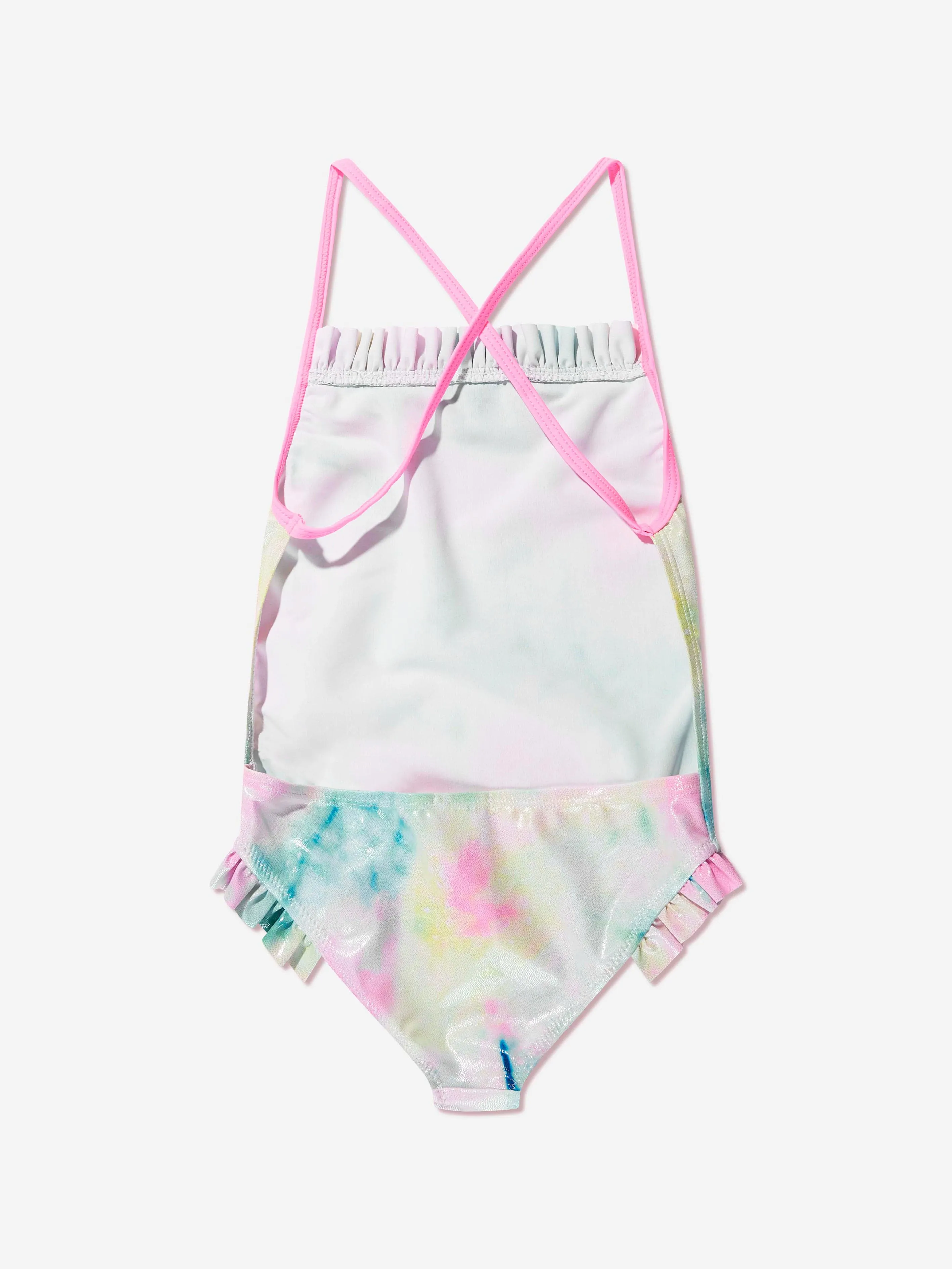 Billieblush Girls Watercolour Swimsuit in Multicolour