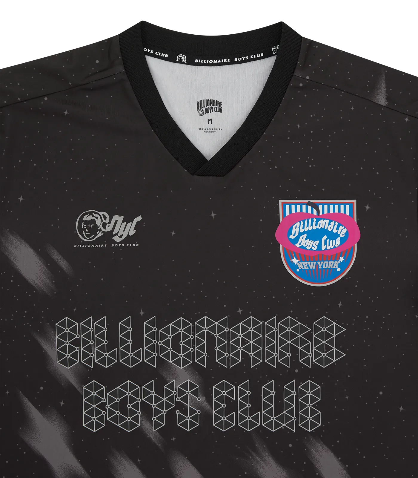 BILLIONAIRE BOYS CLUB NYC FOOTBALL SHIRT - BLACK