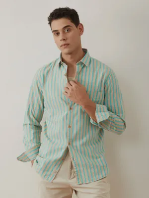 Blue Stripes Casual Shirt