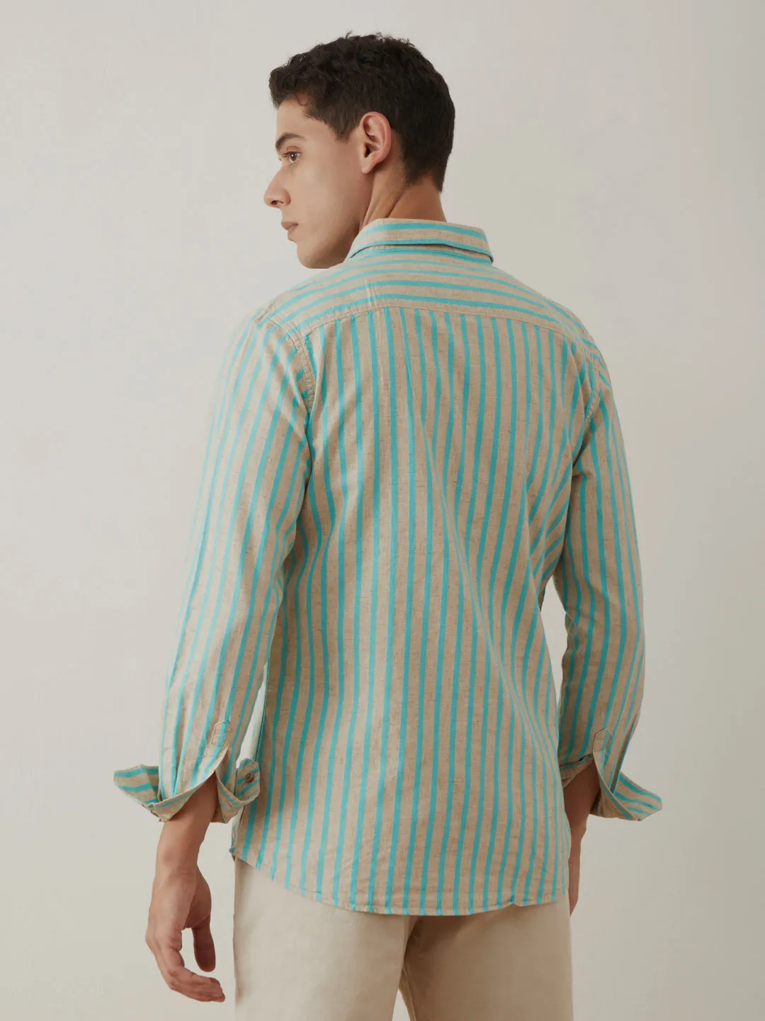 Blue Stripes Casual Shirt