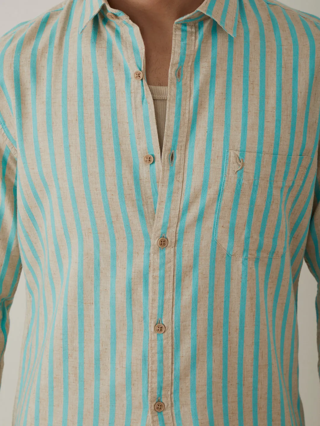 Blue Stripes Casual Shirt