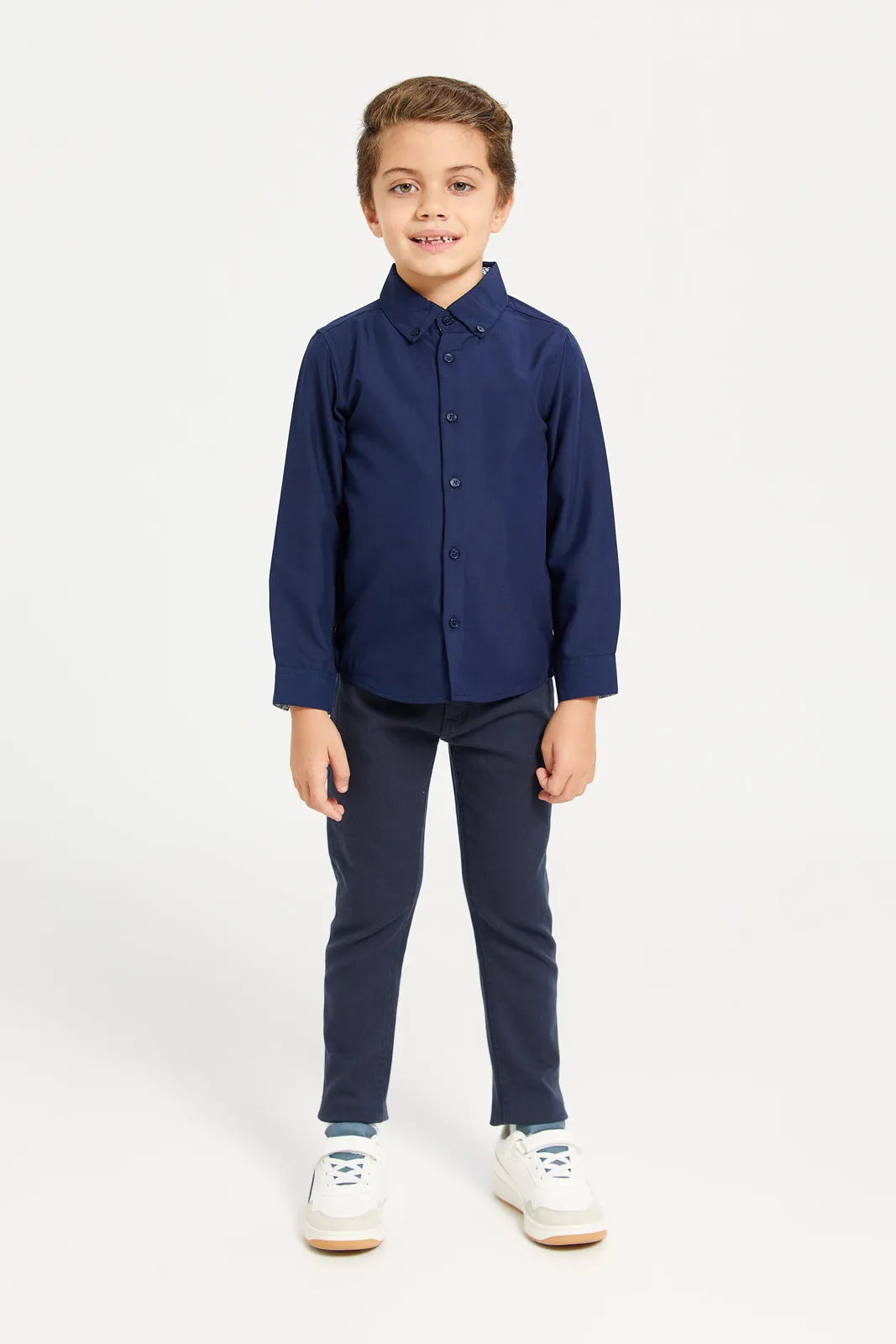 Boys Navy Classic Shirt