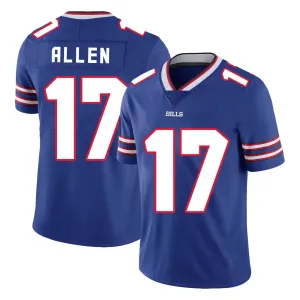 Buffalo Bills Jersey #17 Allen Royal Blue Youth Adult Men's Football Team Color Home Player Jersey