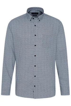 Bugatti Casual Shirt Pattern - Navy