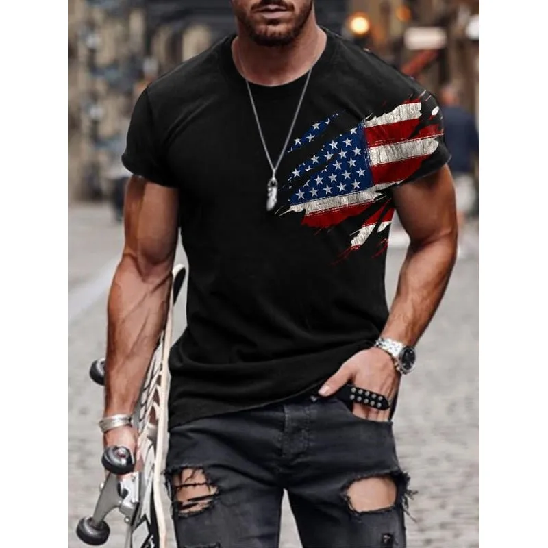 CASUAL ROUND NECK SHORT T-SHIRT