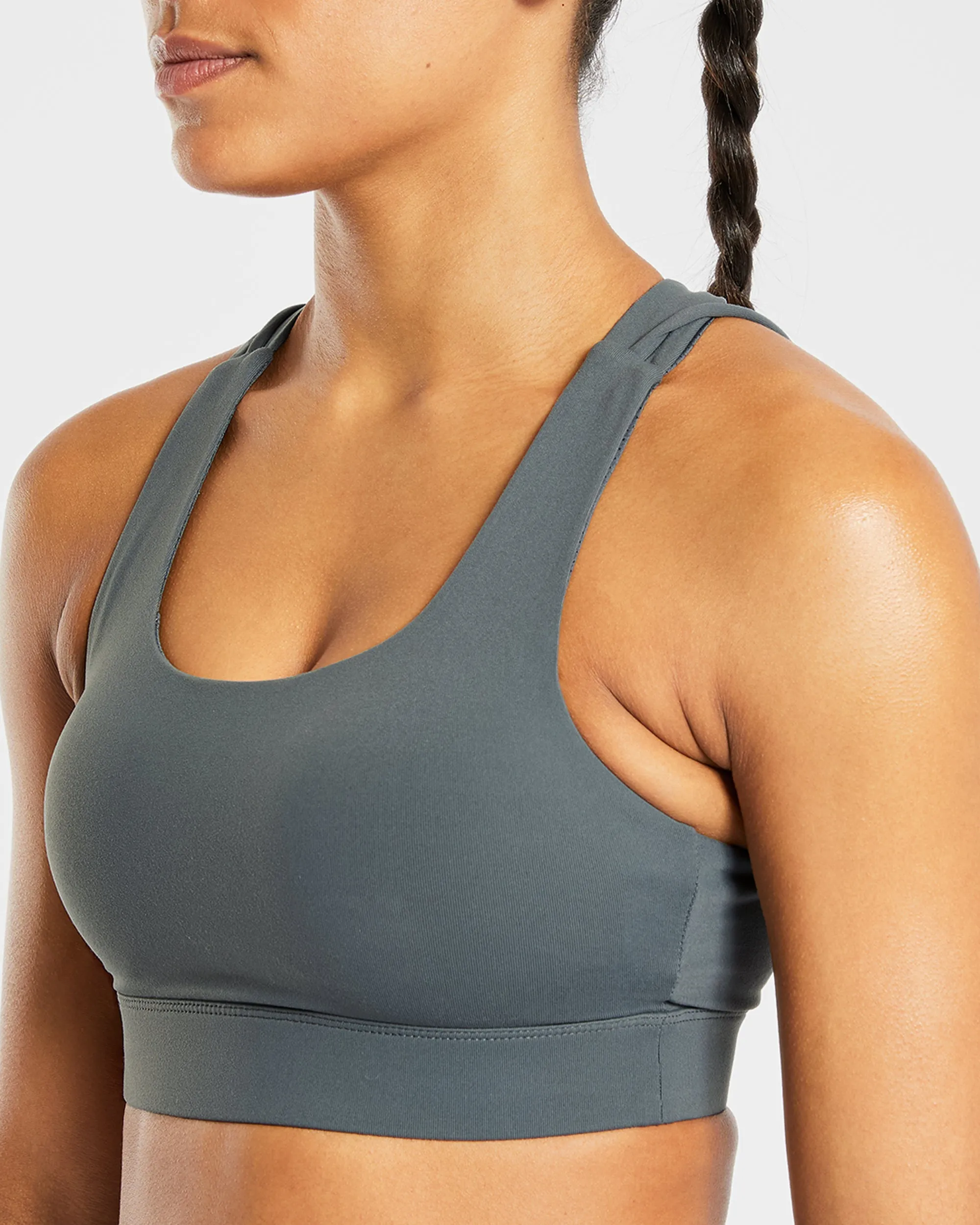 Core Sports Bra - Asphalt Grey