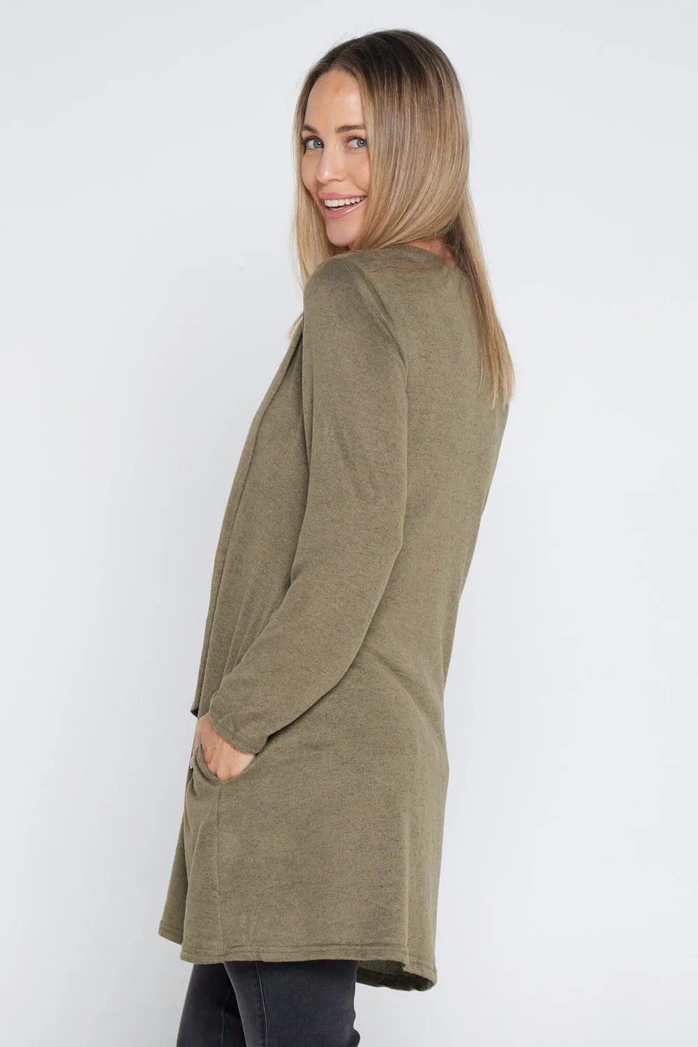 Divina Knit Tunic - Khaki