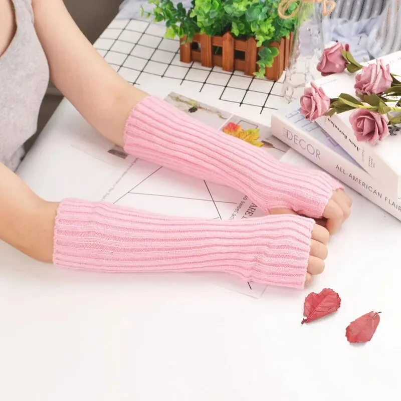 Fingerless Arm Warmer Gloves