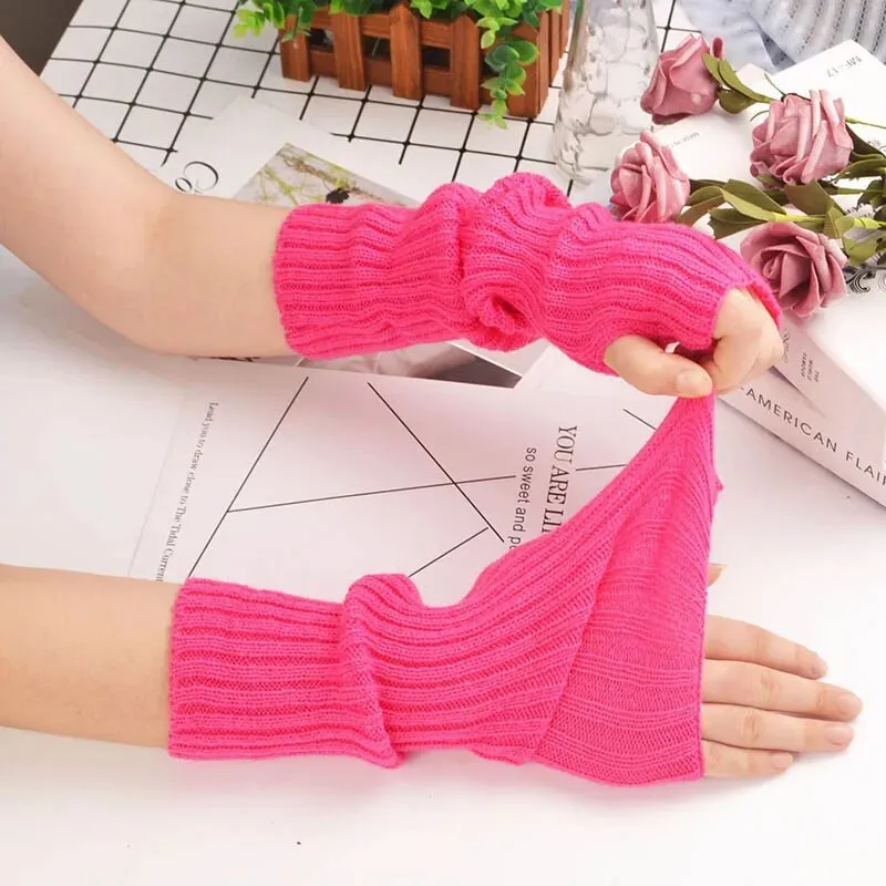 Fingerless Arm Warmer Gloves