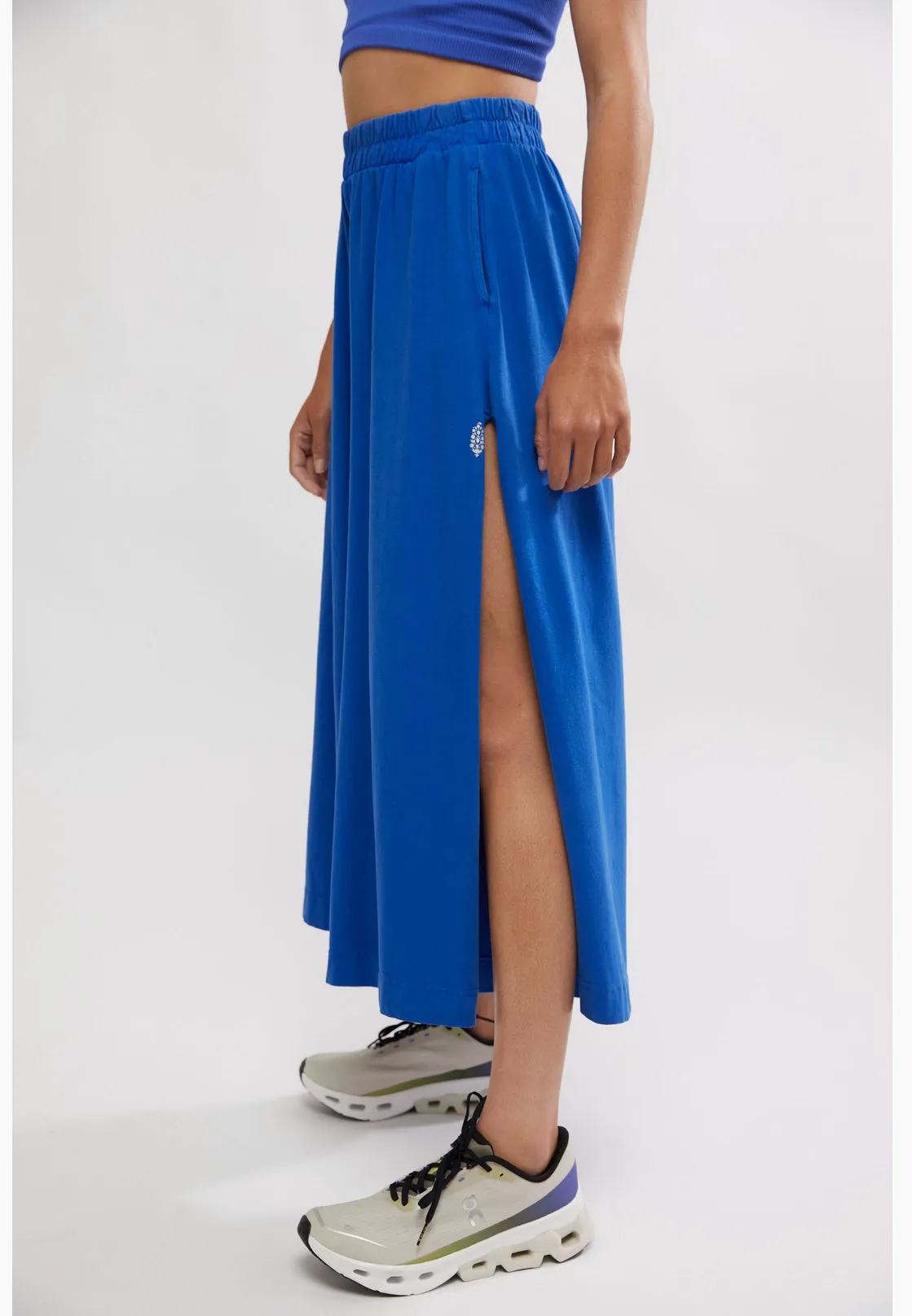 Free People Hot Shot Slit Wide Leg Pants