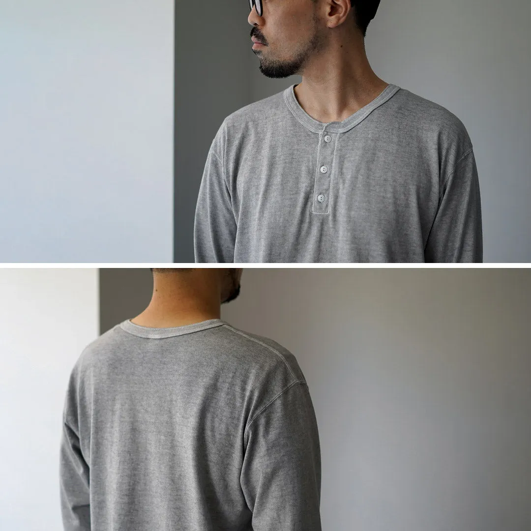 GOOD ON / Long Sleeve Henley Neck T-Shirt