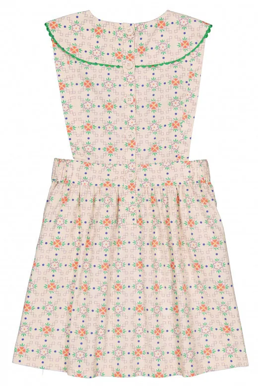 Hello Simone Floral Print Vintage Girls’ Dress