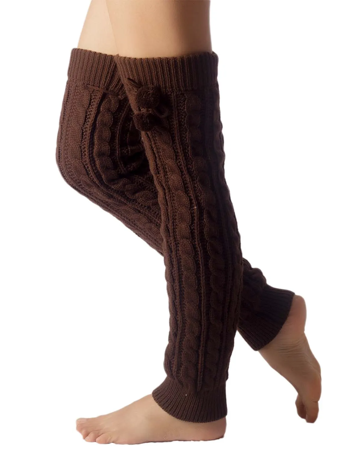 iB-iP Women's Leg Warmer Ballet Dancers Aerobics Cute Knee High Thermal Costume