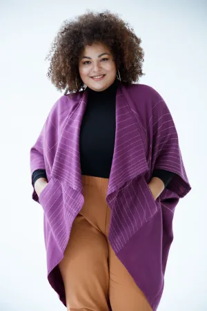 JULAHAS  Wool Kimono Warm Plum