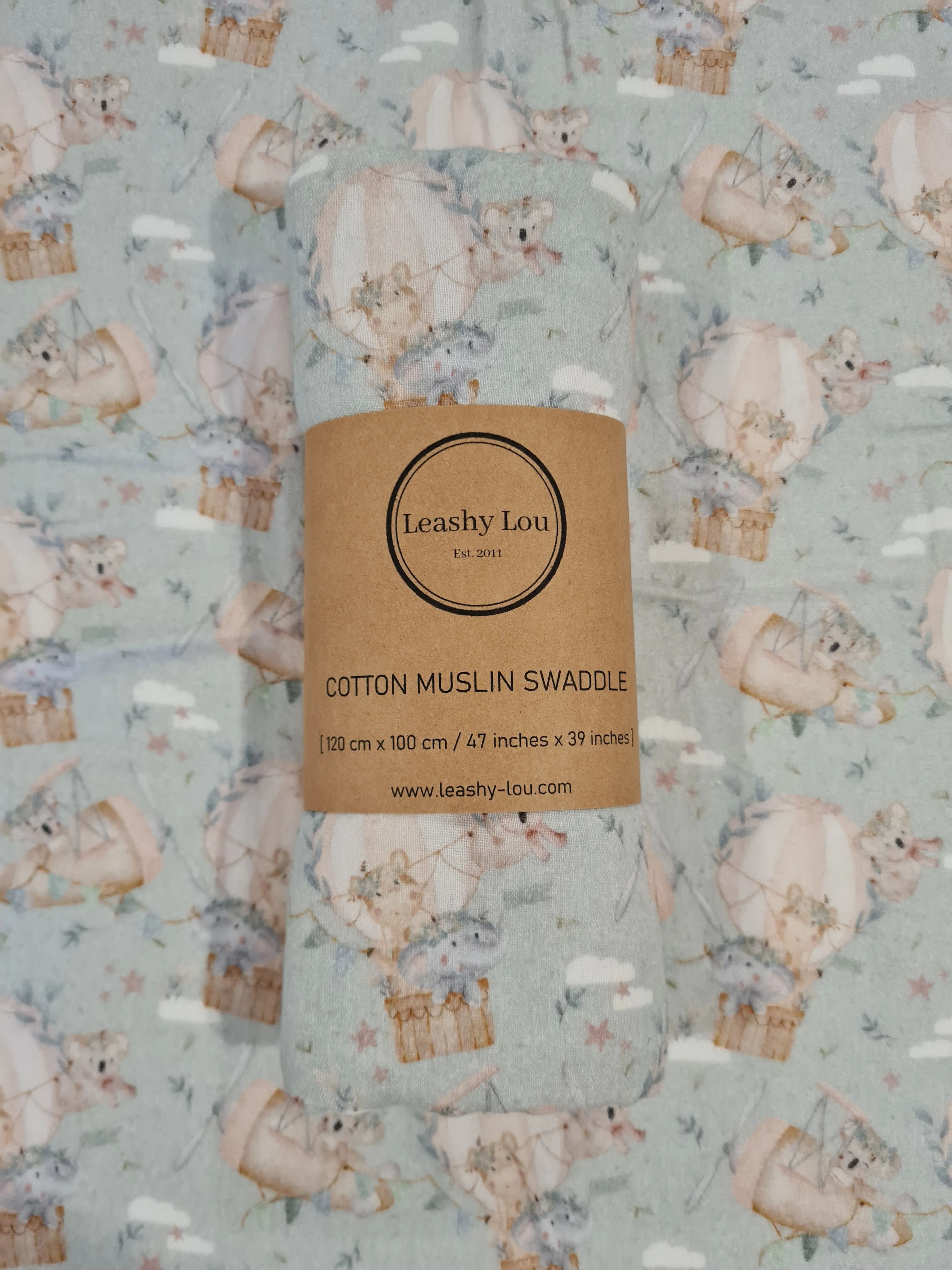 Kiki Koala & Friends Cotton Muslin Swaddle