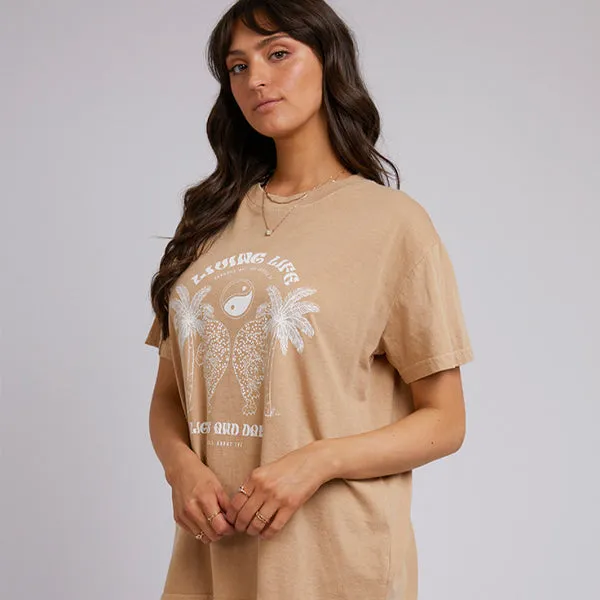 Living Life Standard Tee - Oatmeal