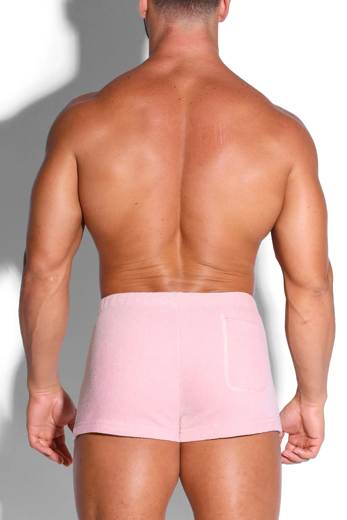 Luxe Plush Fleece 2" Short Shorts - Pastel Pink