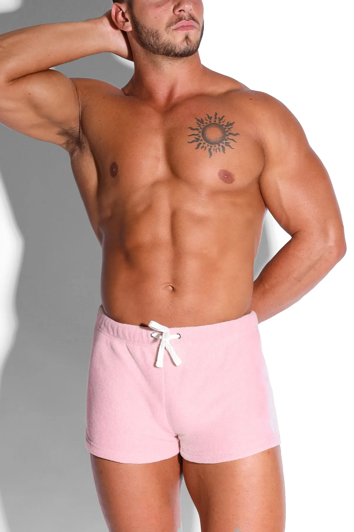 Luxe Plush Fleece 2" Short Shorts - Pastel Pink