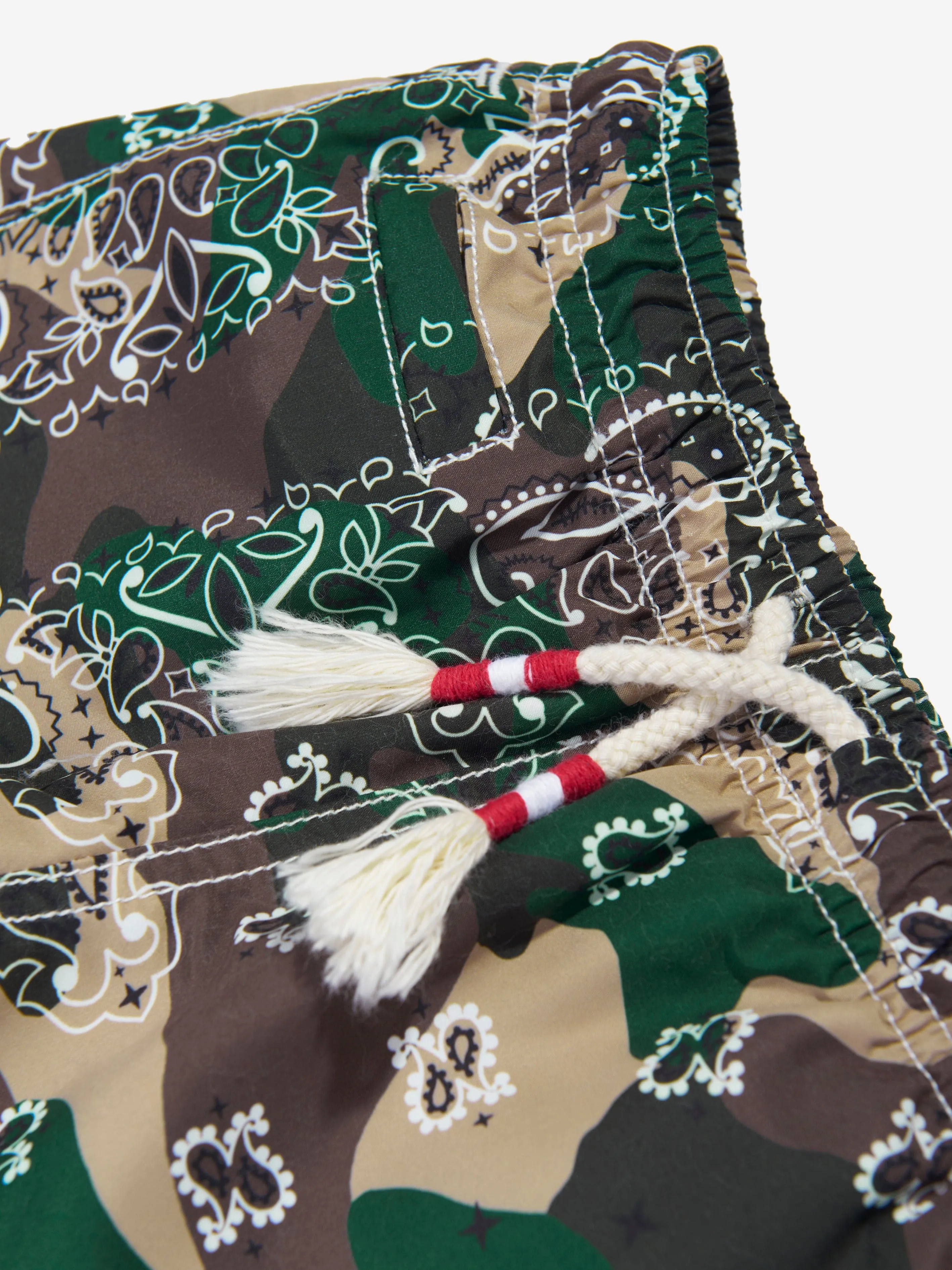 MC2 Saint Barth Boys Bandana Print Swim Shorts in Multicolour