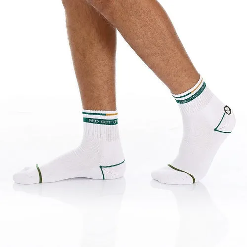 Men's Comfortable Mid Calf Socks - Green