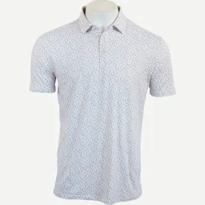 Mist Polo - White/Lotus/Dusty Blue