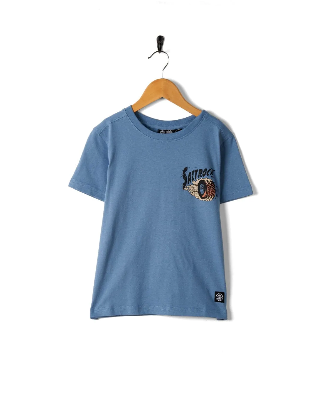 No Road No Problem - Kids Short Sleeve T-Shirt - Blue