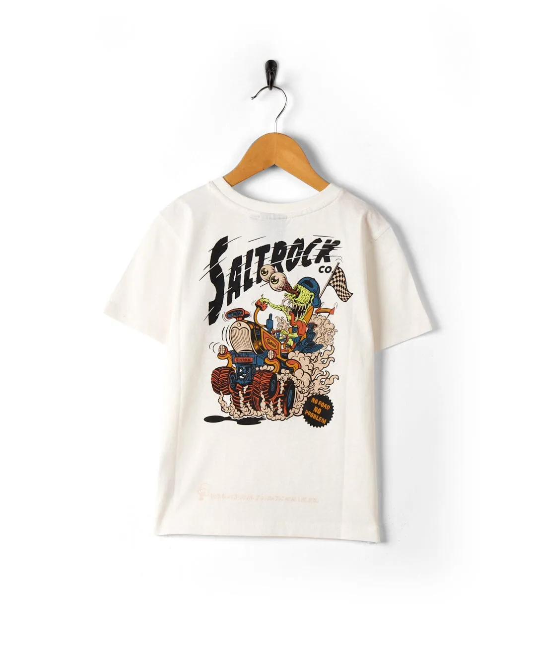 No Road No Problem - Kids Short Sleeve T-Shirt - White