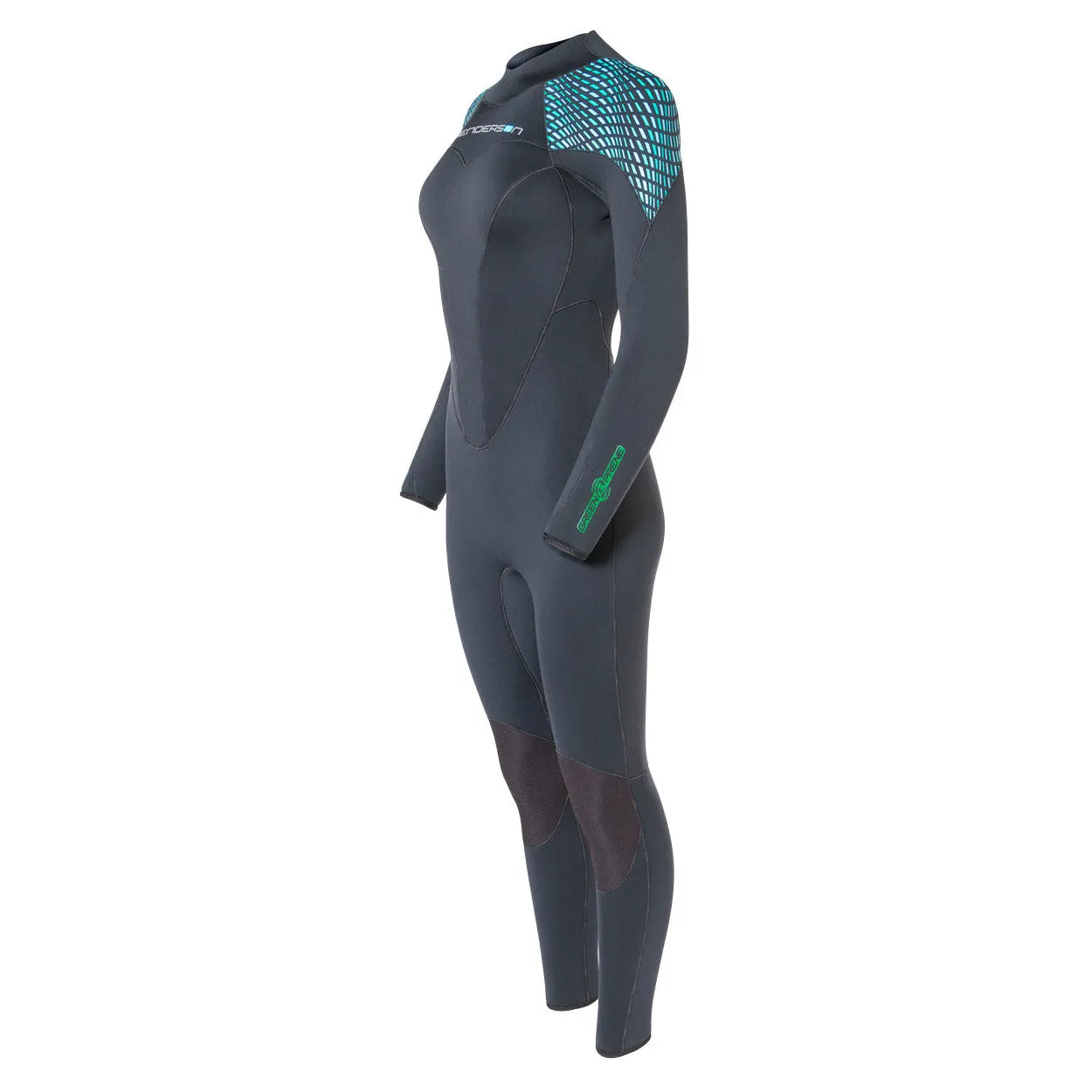 Open Box Henderson 5mm Womens Greenprene Back Zip Full Wetsuit - Black - 6