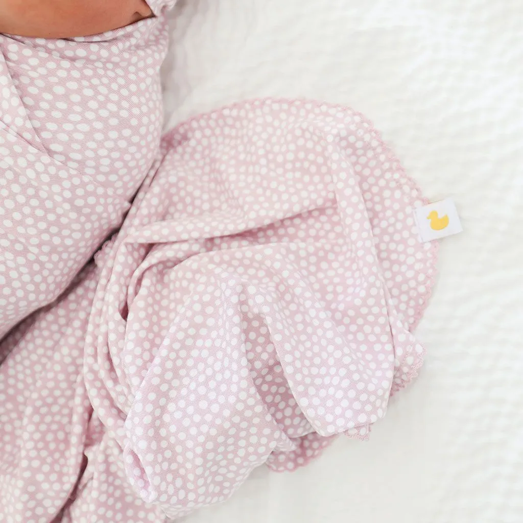 Pastel Orchid Polka Dot-Swaddle-Posh Peanut