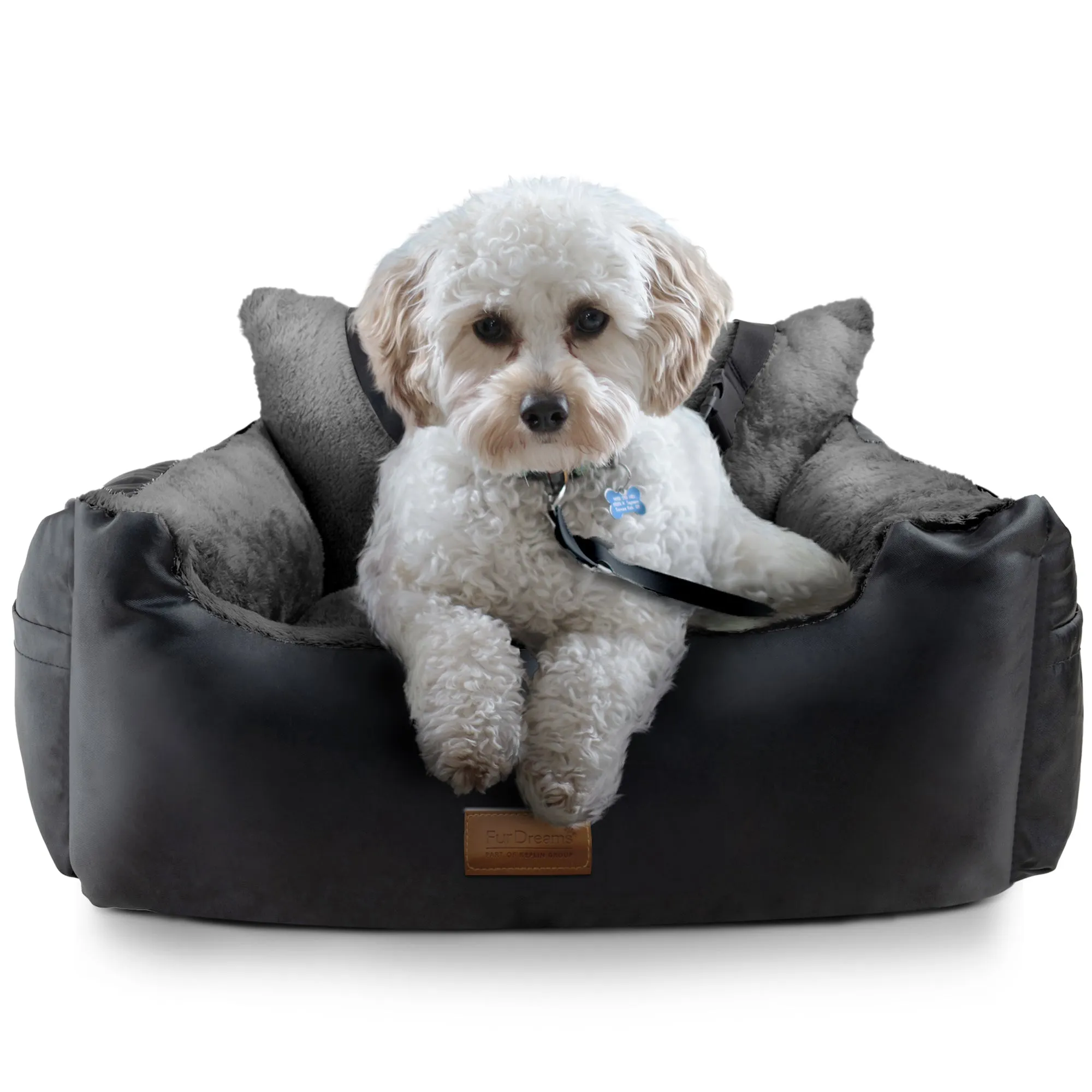 Pet Car Seat – Soft & Comfortable Seat with Storage Pocket