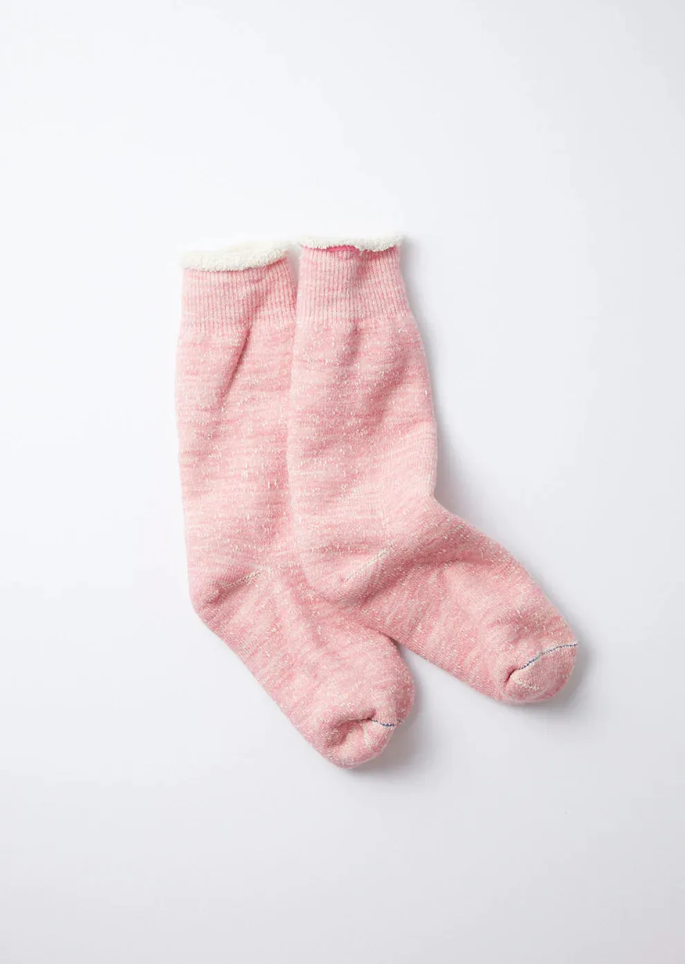 Pink Double Face Crew Socks