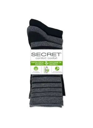 SECRET® Comfort Bamboo Fashion Roll Top Crew - 3 Pairs