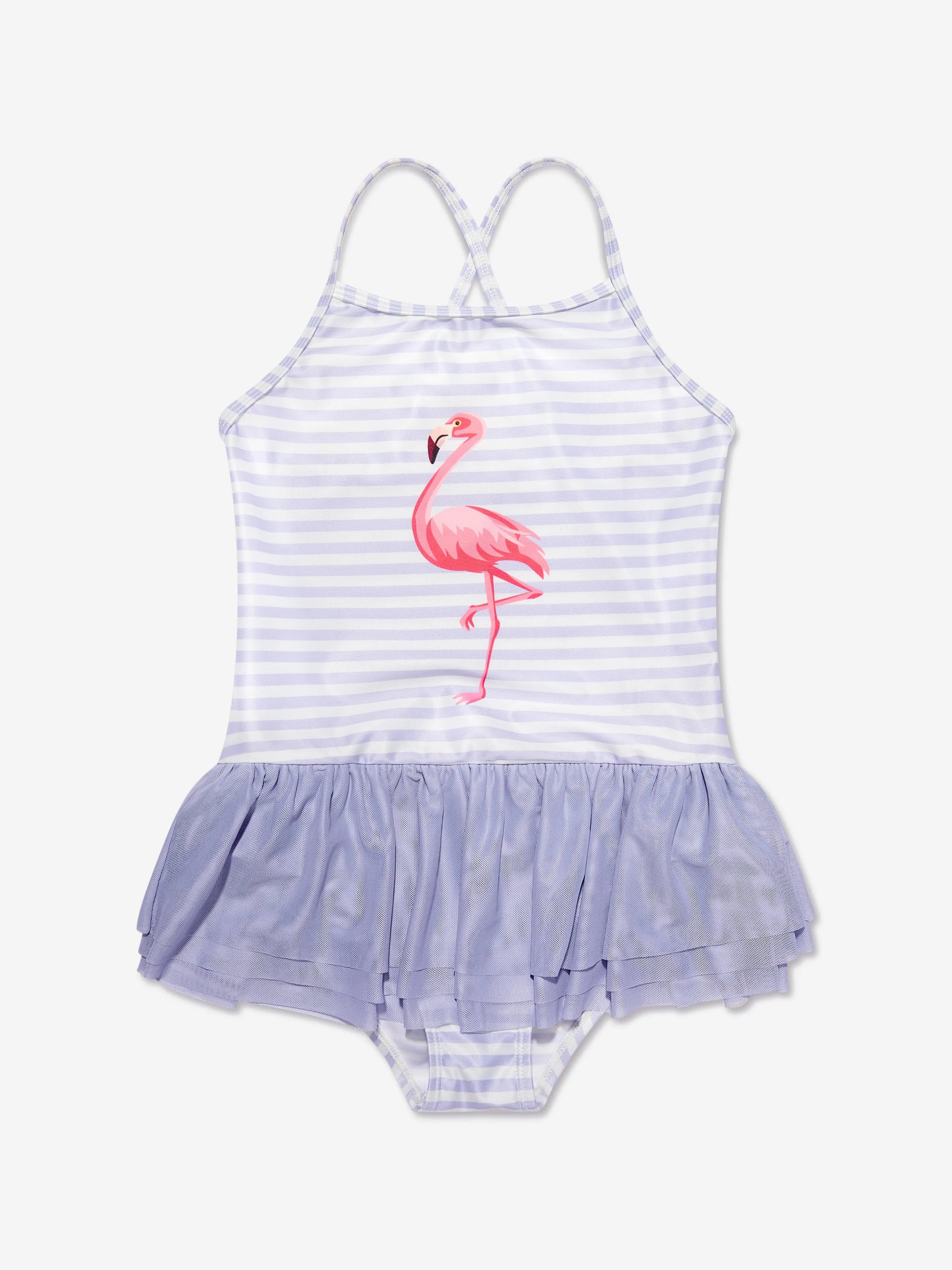 Soli Swim Girls Flamingo Swimsuit (UPF50 ) in Purple