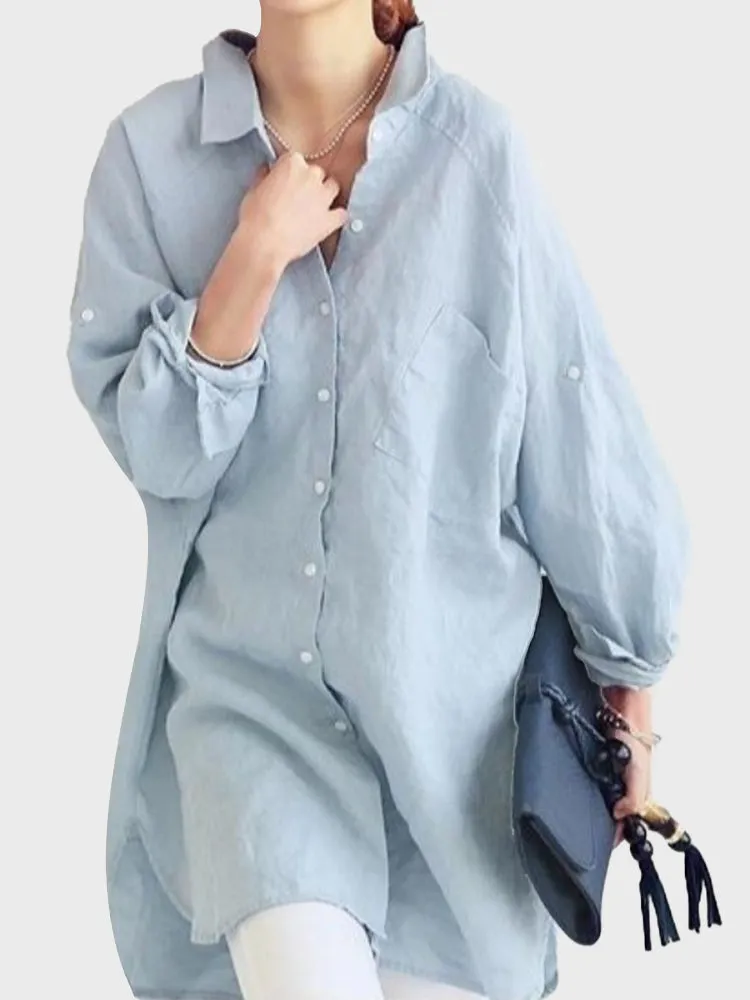 Spring Oversize Linen Shirt