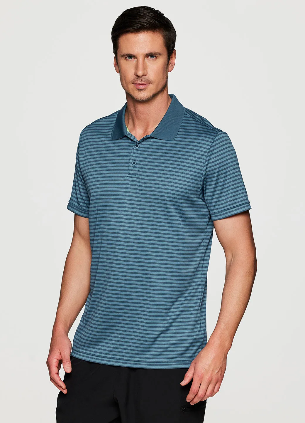 Stay On Course Striped Polo