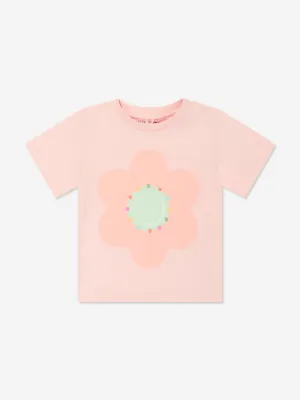 Stella McCartney Baby Girls Flower Print T-Shirt in Pink