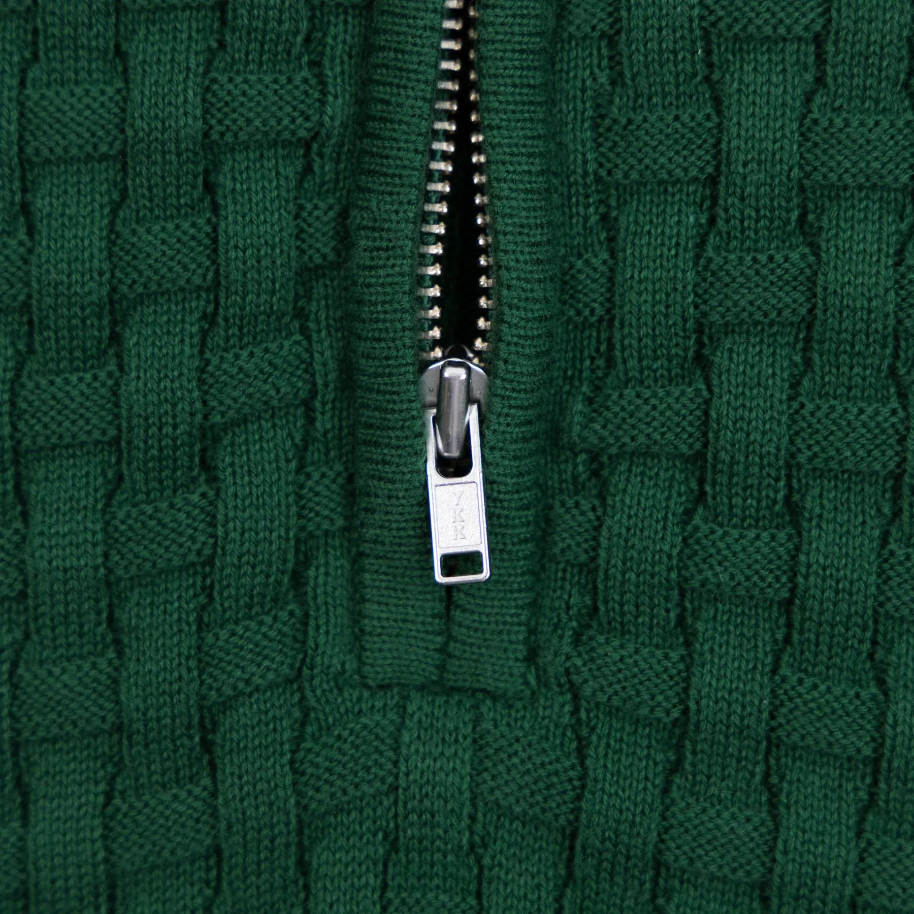 Theo Sweater Polo Green - AW24