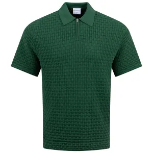 Theo Sweater Polo Green - AW24