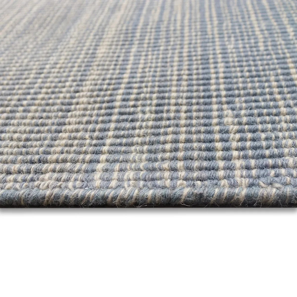 Trans-Ocean ARUBA  Indoor Hand Woven Wool Comfortable Areaa Rug  - Denim