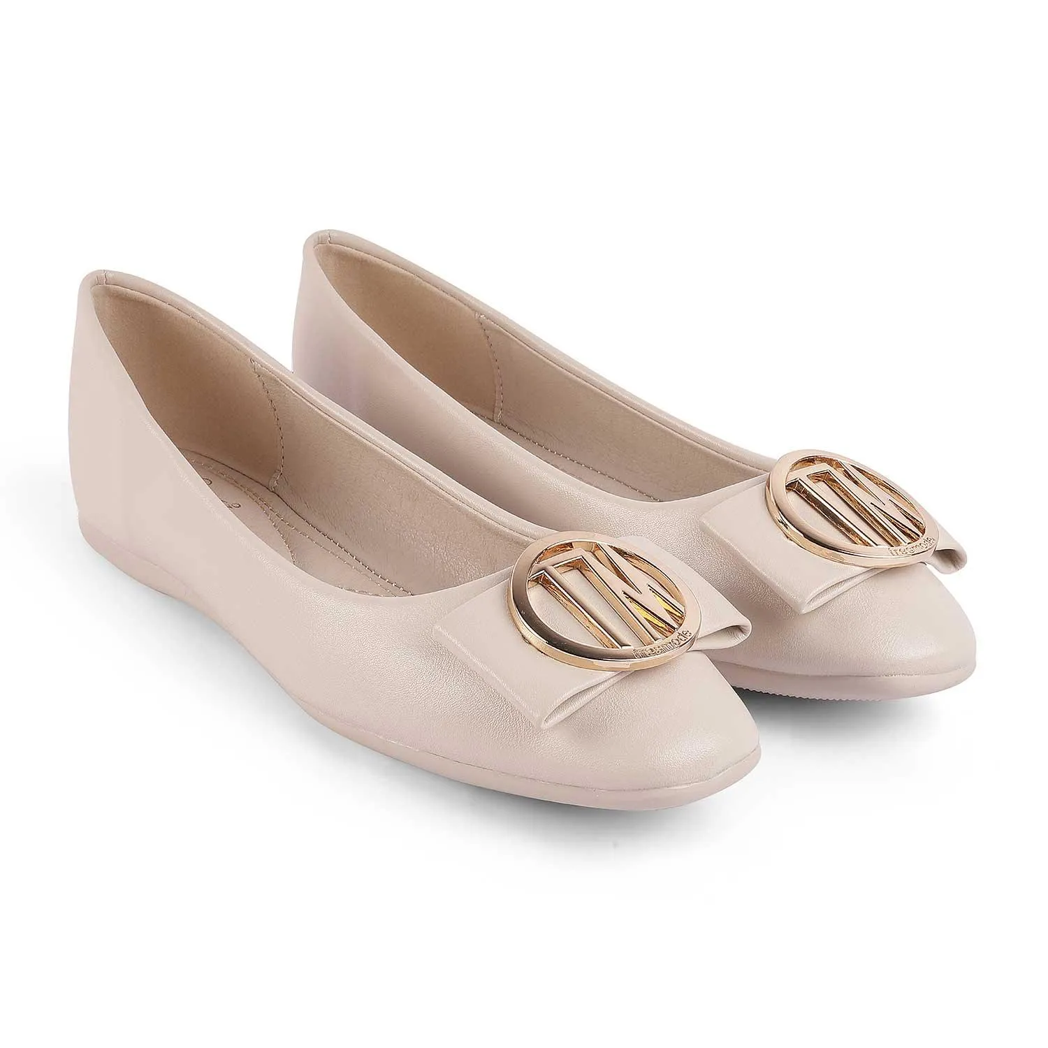 Tresmode Trego White Women's Dress Ballerinas