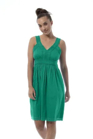 Women Sleeveless  Green SCANDINAVIAN  Dress - Chloe Dress