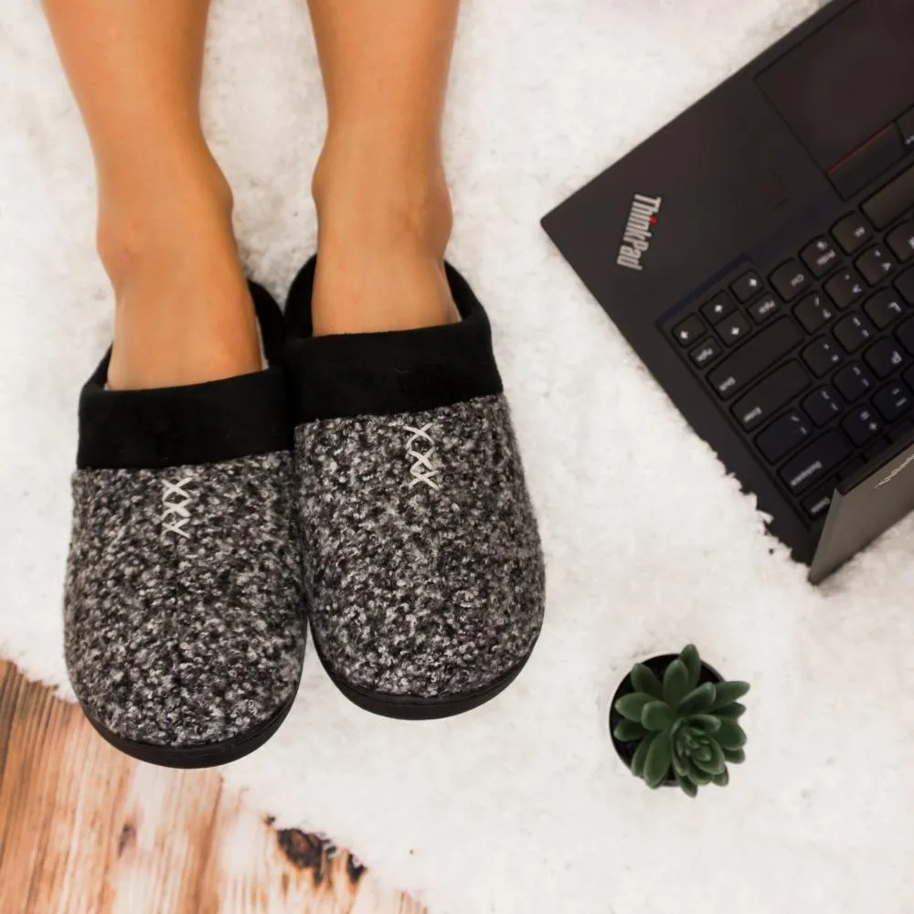 Women’s Heathered Knit Jessie Hoodback Slippers