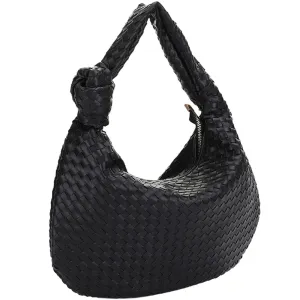 Woven Knot Shoulder Bag