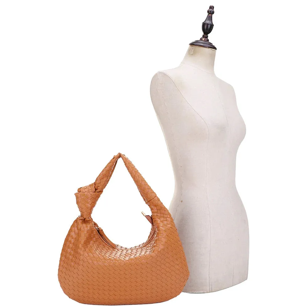 Woven Knot Shoulder Bag