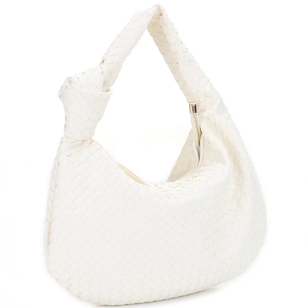 Woven Knot Shoulder Bag