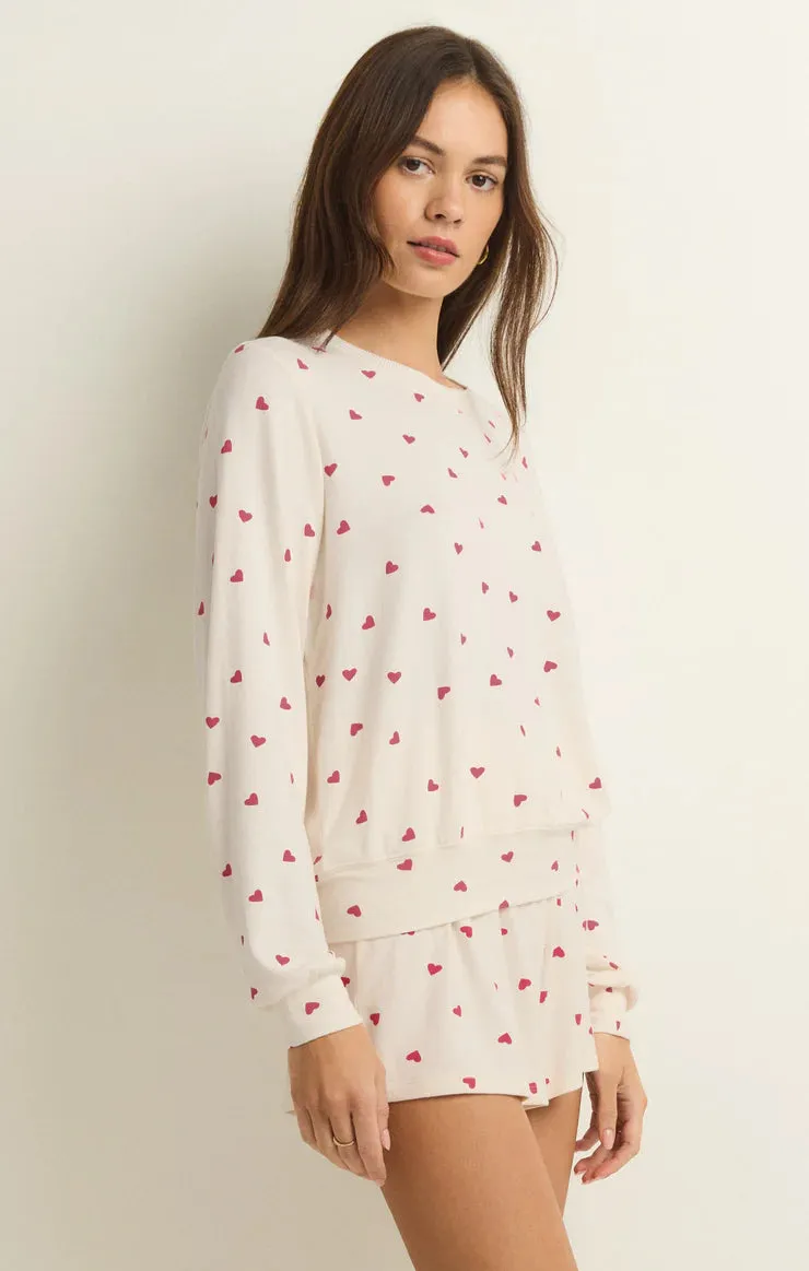 Z Supply ‘Be Mine Heart Ls Top’